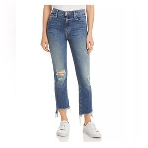 Mother Insider Crop Step Fray Dancing on Coals